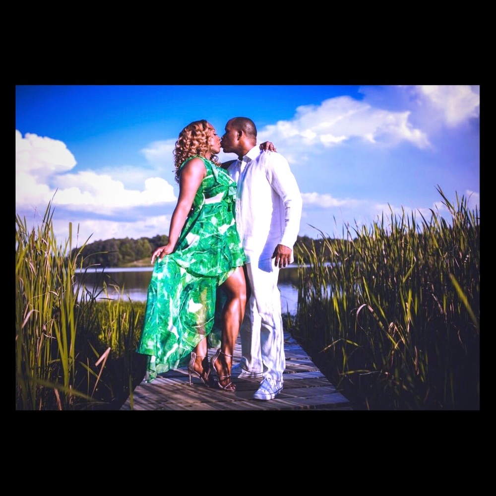 Orla Green Leaf Print Ruffle Dress